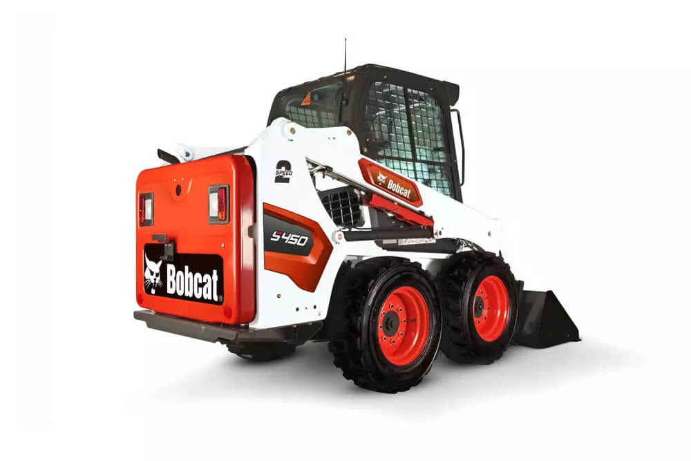 model mini kolesnega nakladalnika Bobcat od zadaj
