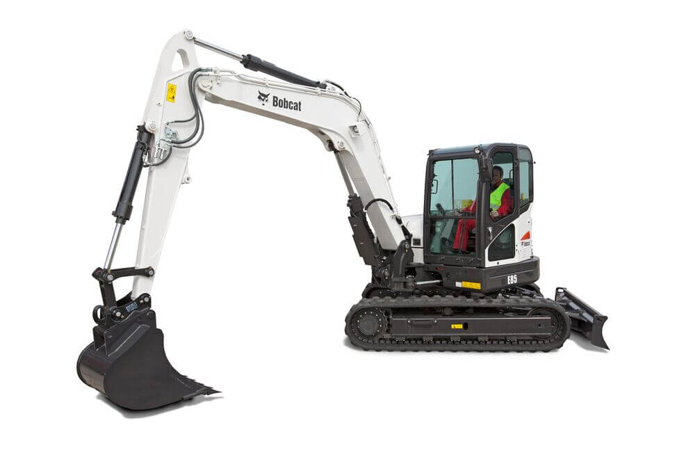 mini bager bobcat e85 z upravljavcem