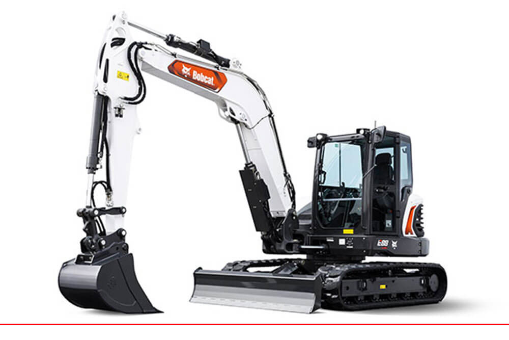 mini bager bobcat e88 rdeč