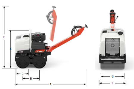 velikosti valjarjev Bobcat