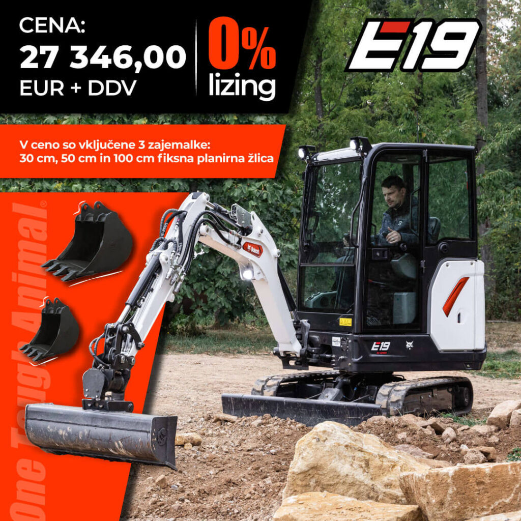 mini bager bobcat e19